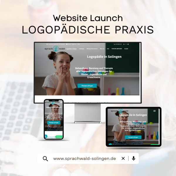 1 Digitalfactory - Referenz Website Launch Sprachwald Solingen